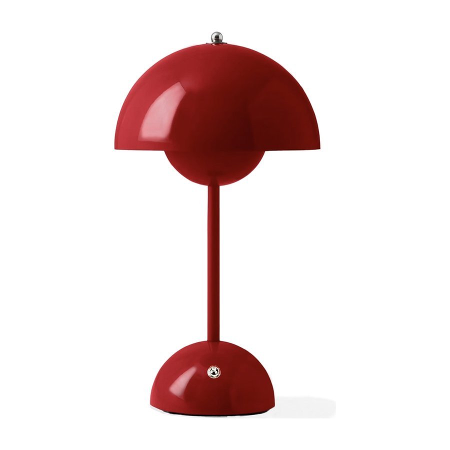 Lámpara tipo seta Flowerpot, roja