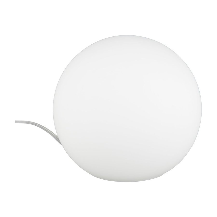 Lámpara esfera de cristal opal, blanca